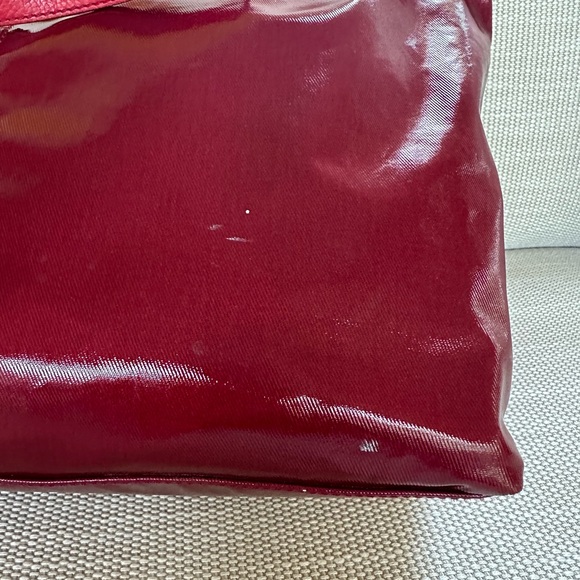 Red TOD’s PVC and leather tote - Picture 2 of 10